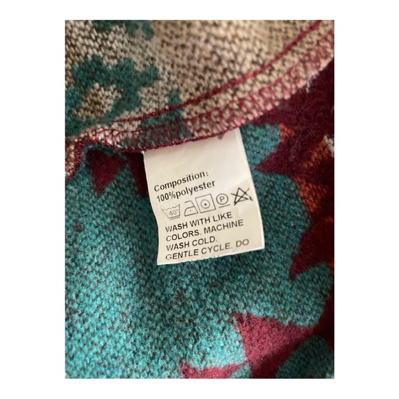 Zaful Oversized Southwestern Patterned Jacket - Picture 5 of 6